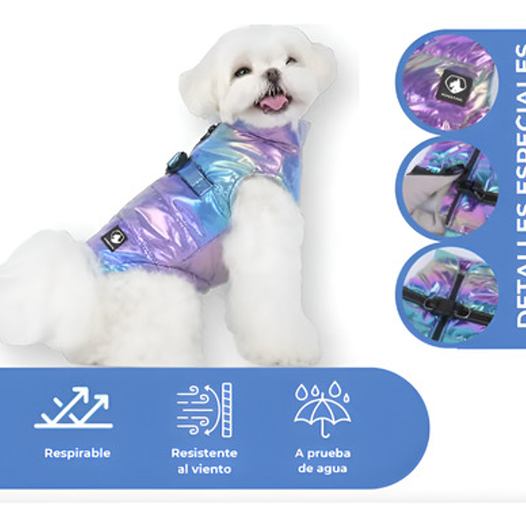Parka Perro Grande Galaxy Impermeable Wonderdog Mascotas 2