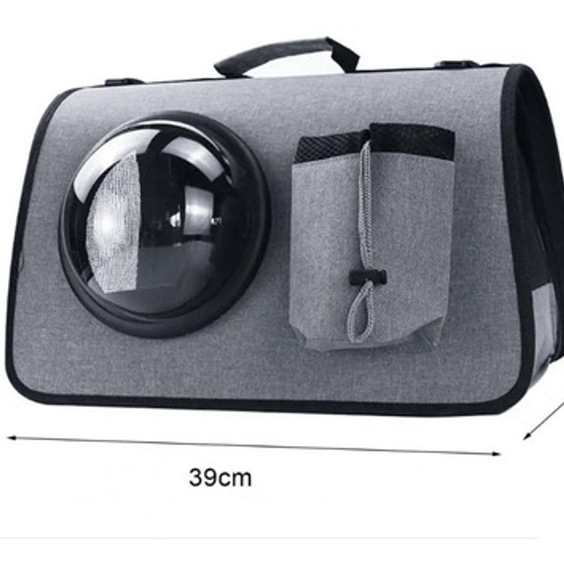 Bolso Transporte Perro Y Gato Cúpula Transparente Mascotas 3