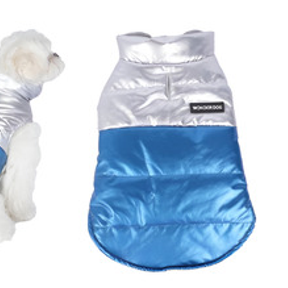 Cortaviento Perro Mediano Cuerina Metálic Wonderdog Mascotas 2