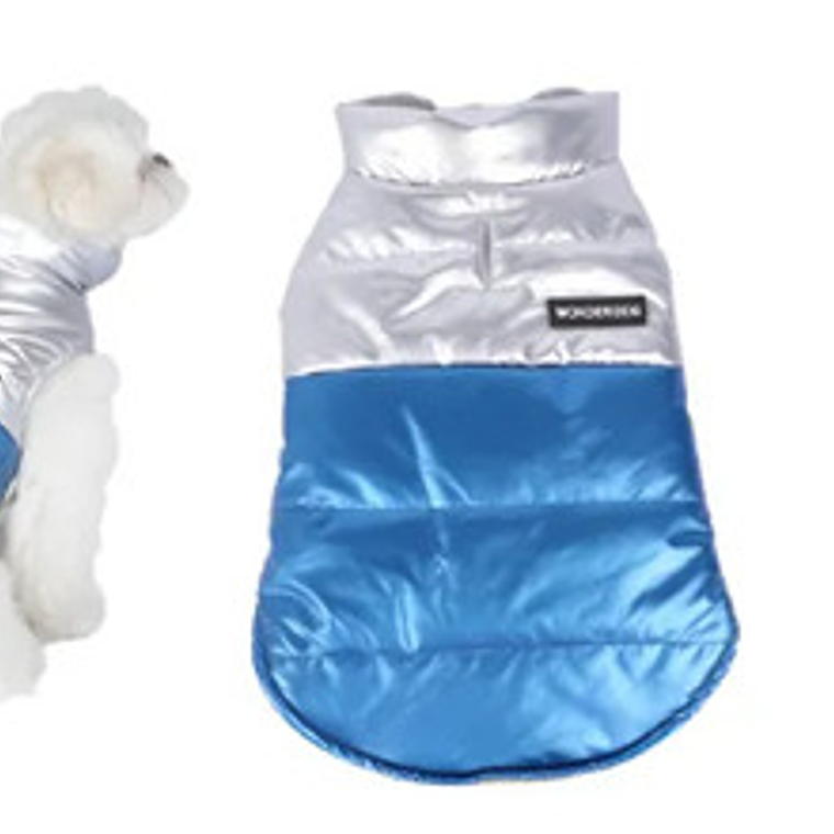 Cortaviento Perro Mediano Cuerina Metálic Wonderdog Mascotas 6