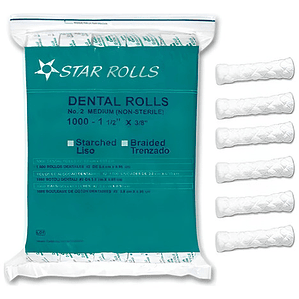 Torulas De Algodon Trenzadas Star Roll 1000 Unidades