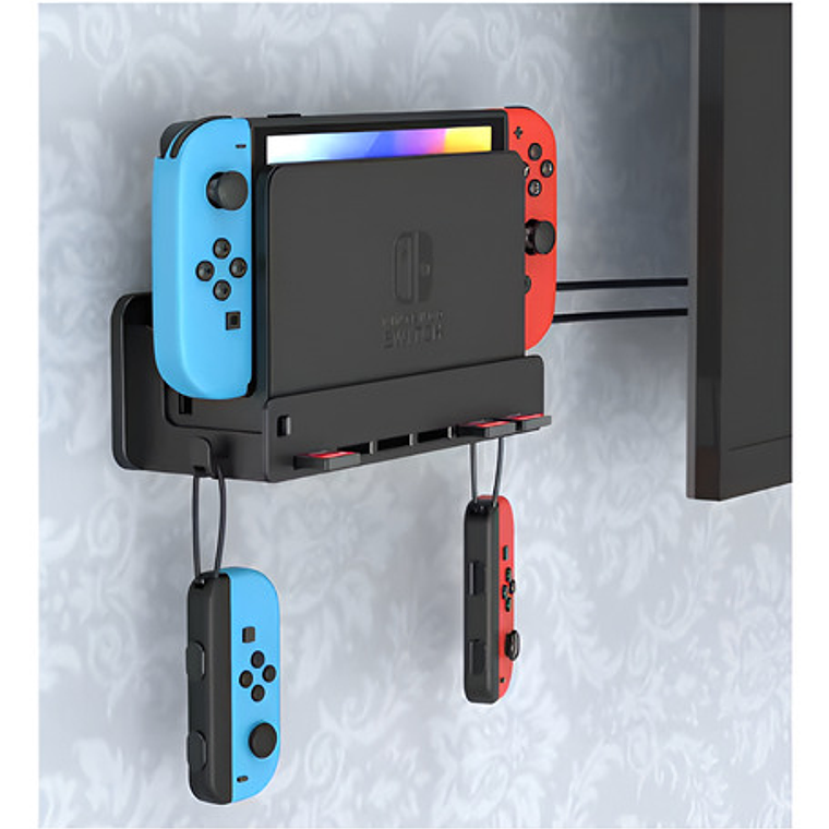 Soporte Pared Muro Nintendo Switch Cartuchos De Juegos 3d 2