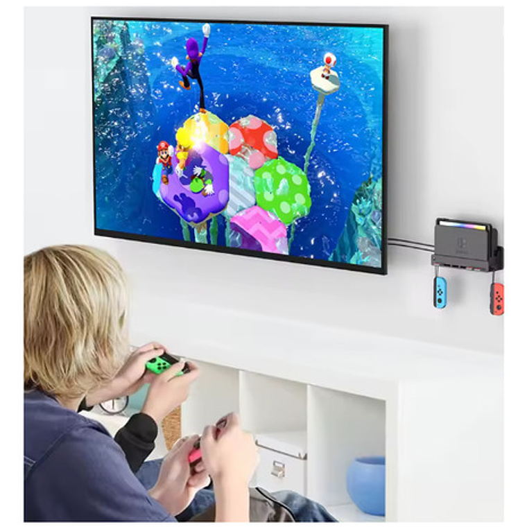 Soporte Pared Muro Nintendo Switch Cartuchos De Juegos 3d 4