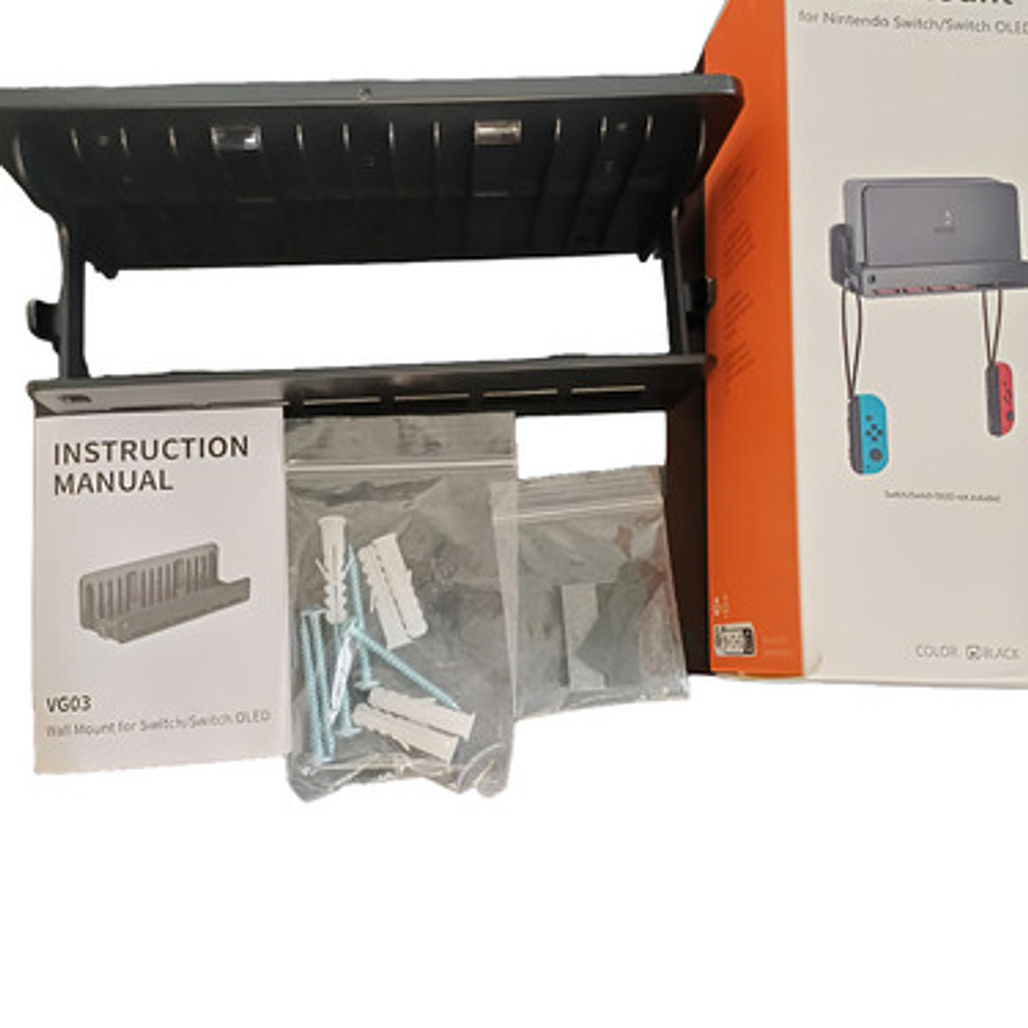Soporte Pared Muro Nintendo Switch Cartuchos De Juegos 3d 9