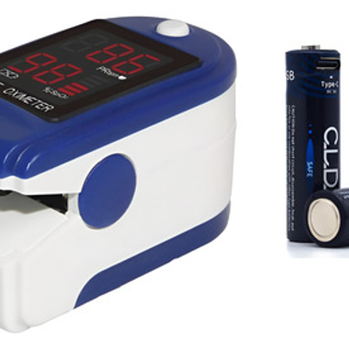 Oximetro Pulso Saturador Oxígeno Incluye Pilas Recargables 1