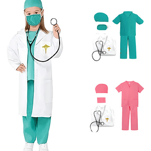 Disfraz Doctor Niños Médico Doctora Disfraces Con Accesorios
