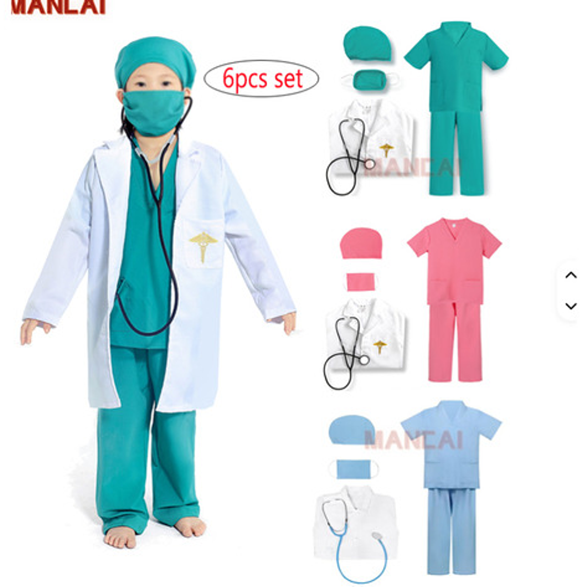 Disfraz Doctor Niños Médico Doctora Disfraces Con Accesorios 7