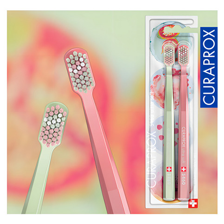 Pack Duo Cepillos Dientes Curaprox Microdcope Edition 5460 Color Agua 2