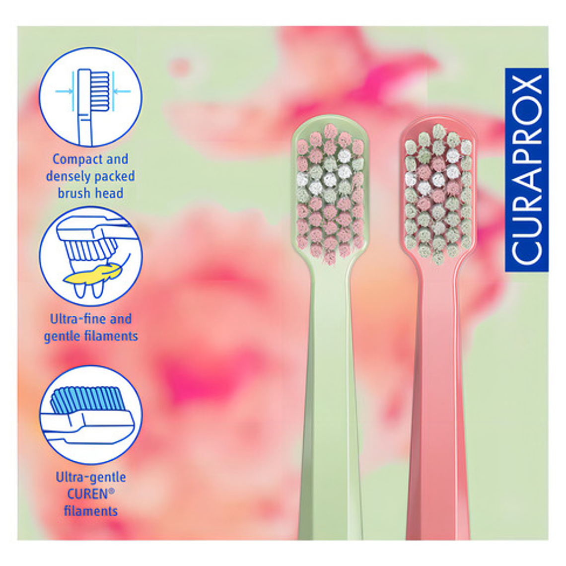 Pack Duo Cepillos Dientes Curaprox Microdcope Edition 5460 Color Agua 6