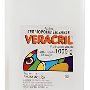 Acrílico Termocurable Veracril Rosado Jdo 1 Kg. Termocurado