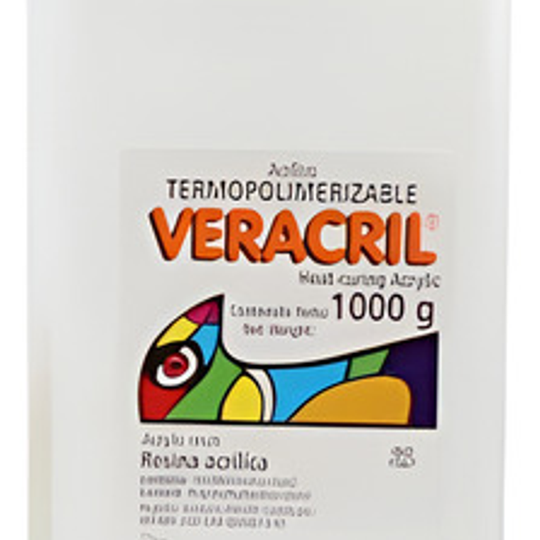 Acrílico Termocurable Veracril Rosado Jdo 1 Kg. Termocurado 3