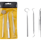 Kit Examen Espejo Pinza Y Sonda Dental Odontología Full - Miniatura 7