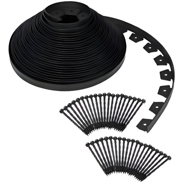 Limitador De Jardín Separador De Césped Verde O Negro 10m 1