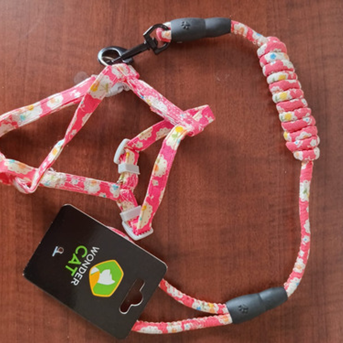 Traílla De Cordón Gato + Arnés Tipo H Wondercat Original 3