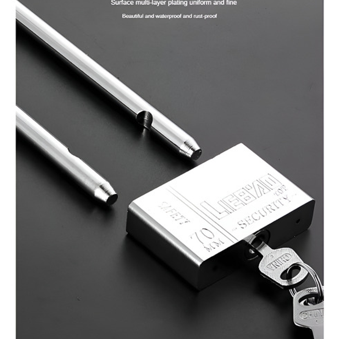 Candado Largo Especial 13cm Anticorrosivo Lluvia Calidad 5