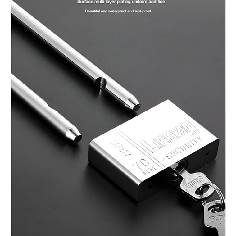 Candado Largo Especial 13cm Anticorrosivo Lluvia Calidad 5