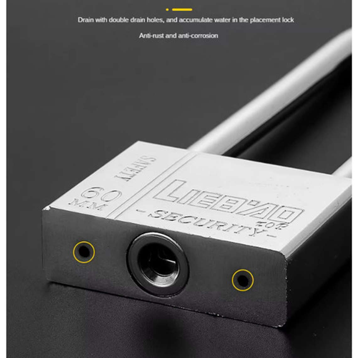 Candado Largo Especial 13cm Anticorrosivo Lluvia Calidad 6