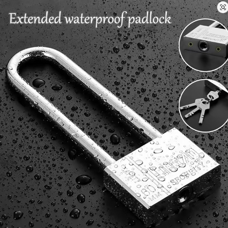 Candado Largo Especial 13cm Anticorrosivo Lluvia Calidad 9