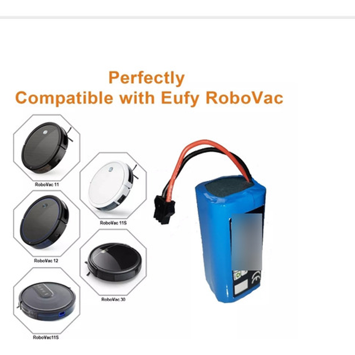 Repuesto Batería 14.4 Eufy Robovac 11s 12 15c/s 30 Full 2