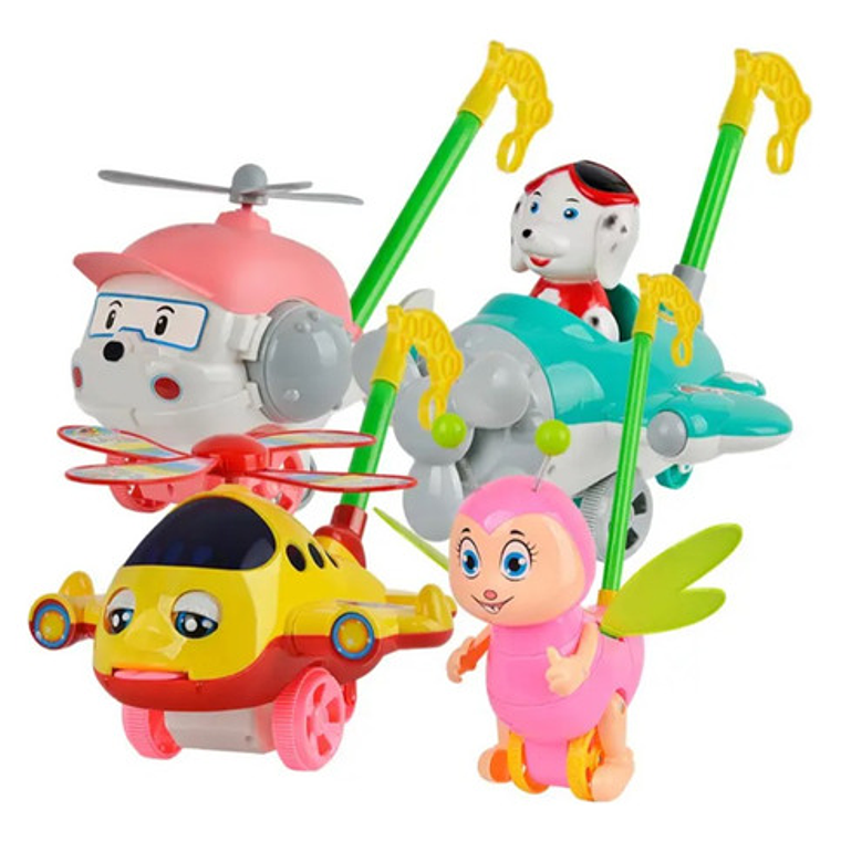 Juguete Caminador Con Ruedas Suena Al Arrastrarlo Niños Bebé 37