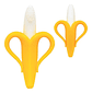 Mordedor Cepillo Para Bebés Silicona Plátano Banana - Miniatura 3