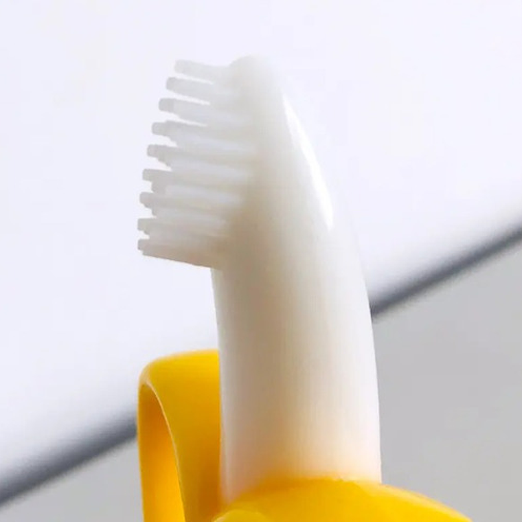 Mordedor Cepillo Para Bebés Silicona Plátano Banana 4