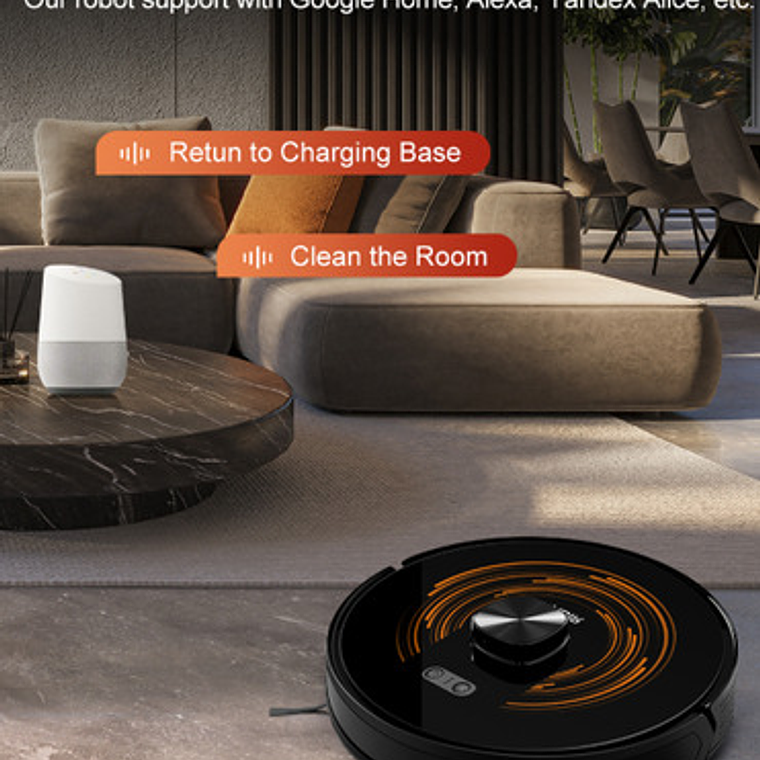 Robot Aspiradora Y Trapeado Autovaciado Dual 6500pa Uv Alexa 3