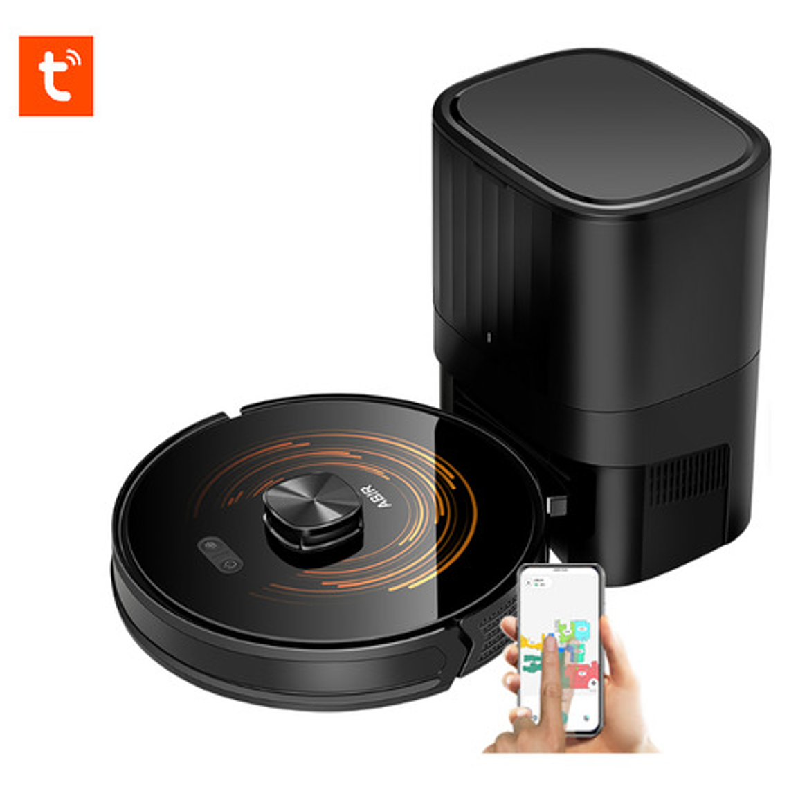 Robot Aspiradora Y Trapeado Autovaciado Dual 6500pa Uv Alexa 4