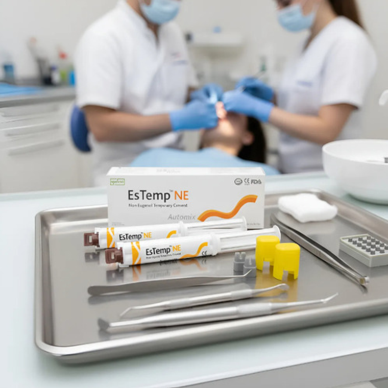 Cemento Temporal Estemp Sin Eugenol Automix Prótesis Spident 3