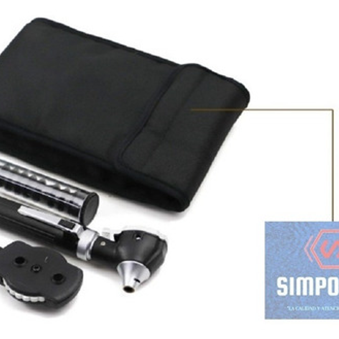 Otoscopio Y Oftalmoscopio Set Medico Reflejo Santiago Full 5