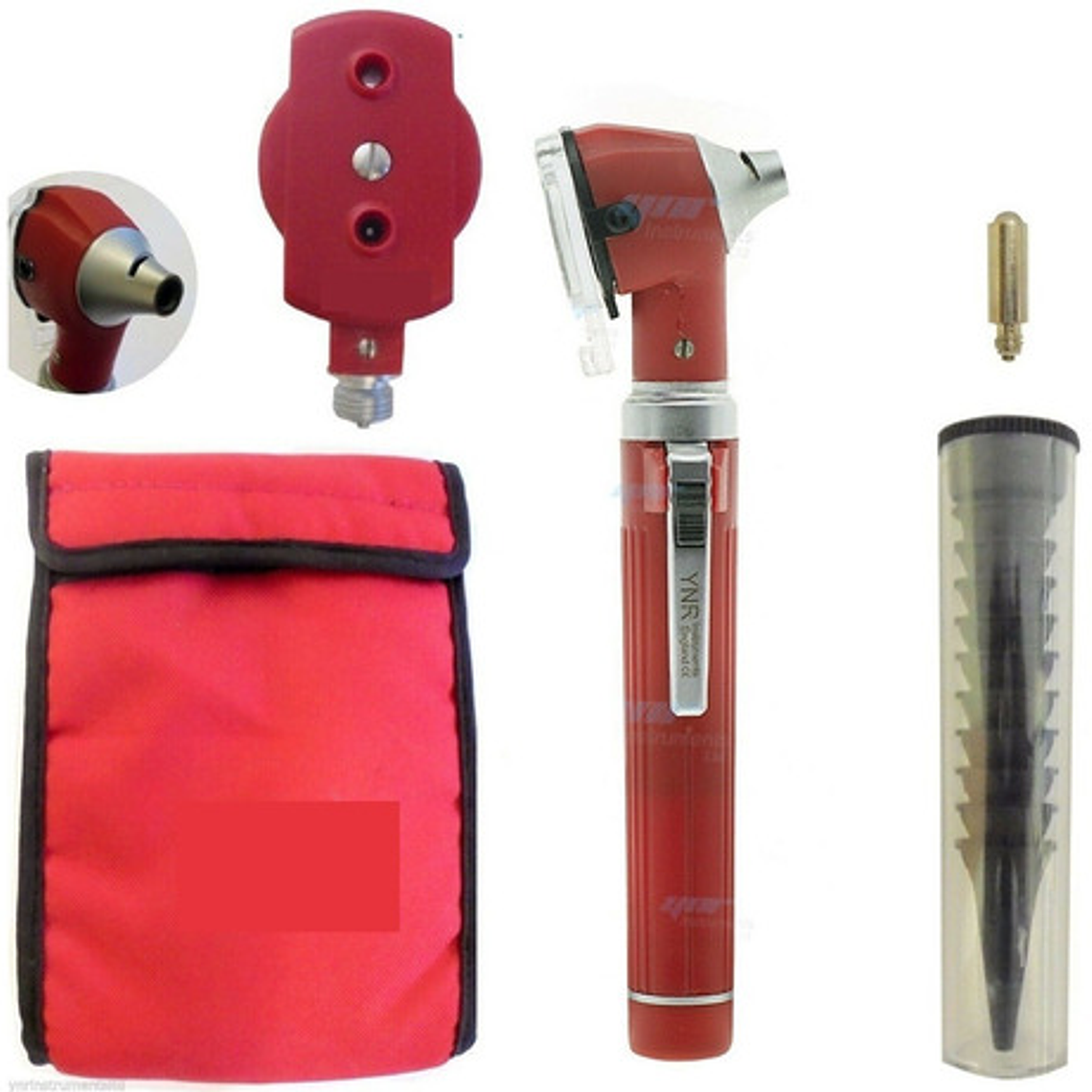 Otoscopio Y Oftalmoscopio Set Medico Reflejo Santiago Full 21