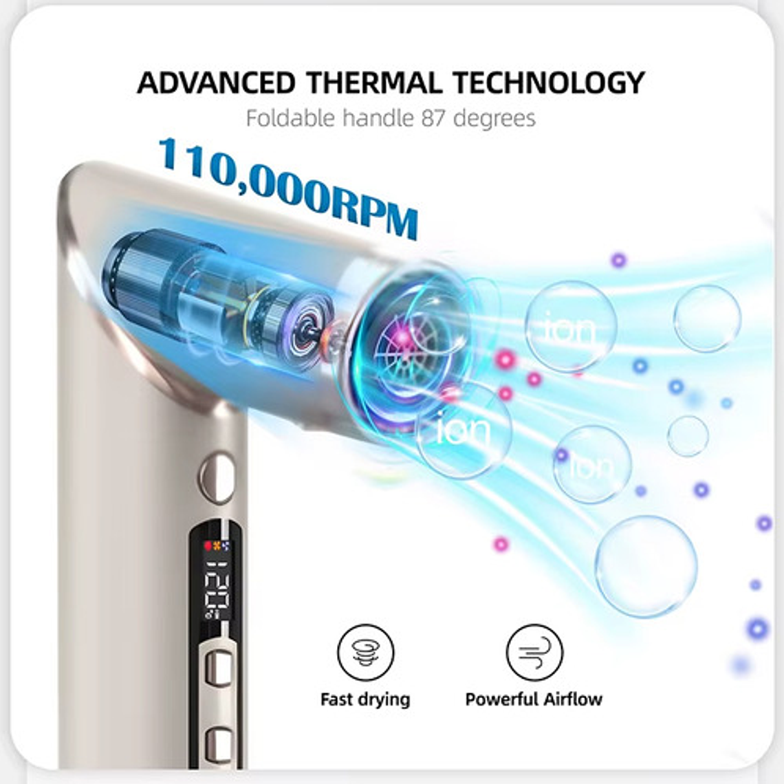 Secador Iónico Styler 8 Funciones En 1 Easy Hair Pacard 7