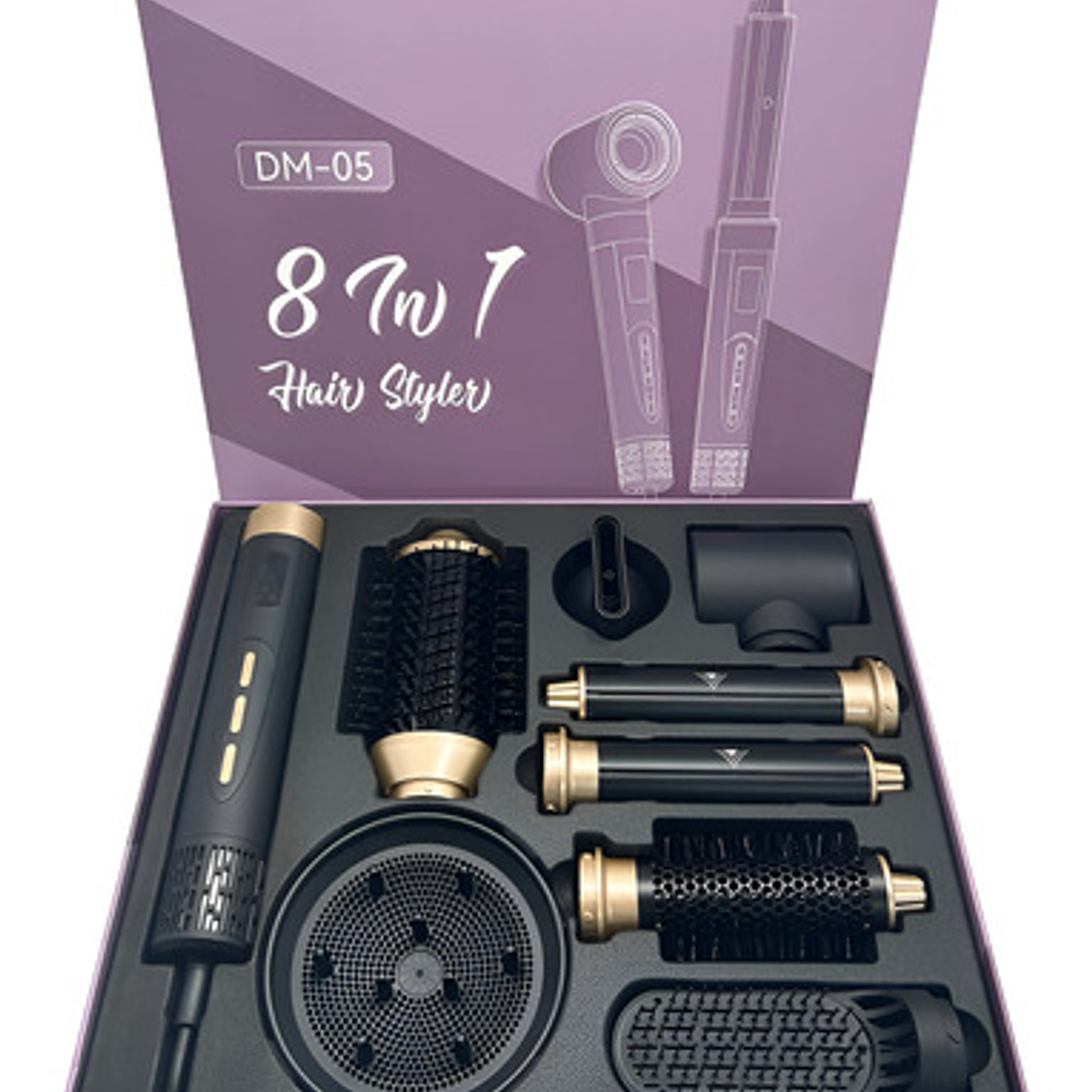 Secador Iónico Styler 8 Funciones En 1 Easy Hair Pacard 1