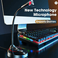 Micrófono De Pie Gamer Portátil Con Swich Flexible Y Macizo - Miniatura 3