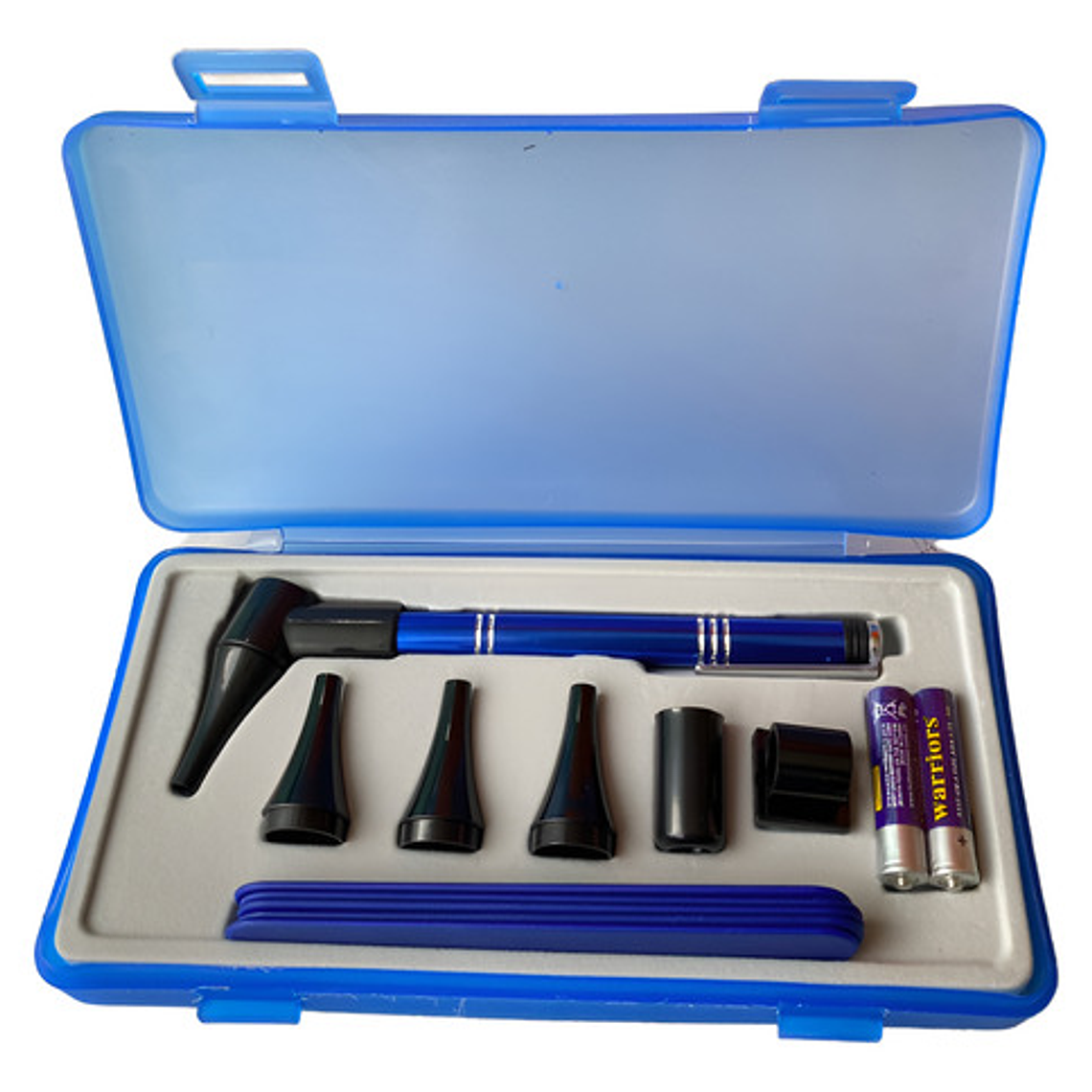 Otoscopio Médico Set  Xl + Conos 2 Pilas Único C/ Estuche 1