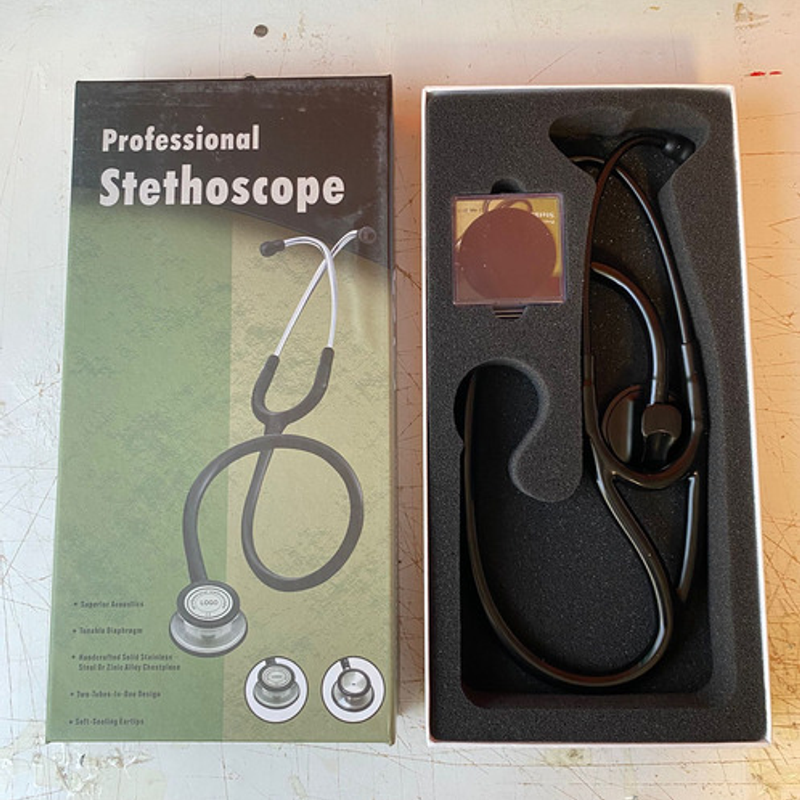 Estetoscopio Premium Master Cardiology Black Edition En Caja 6