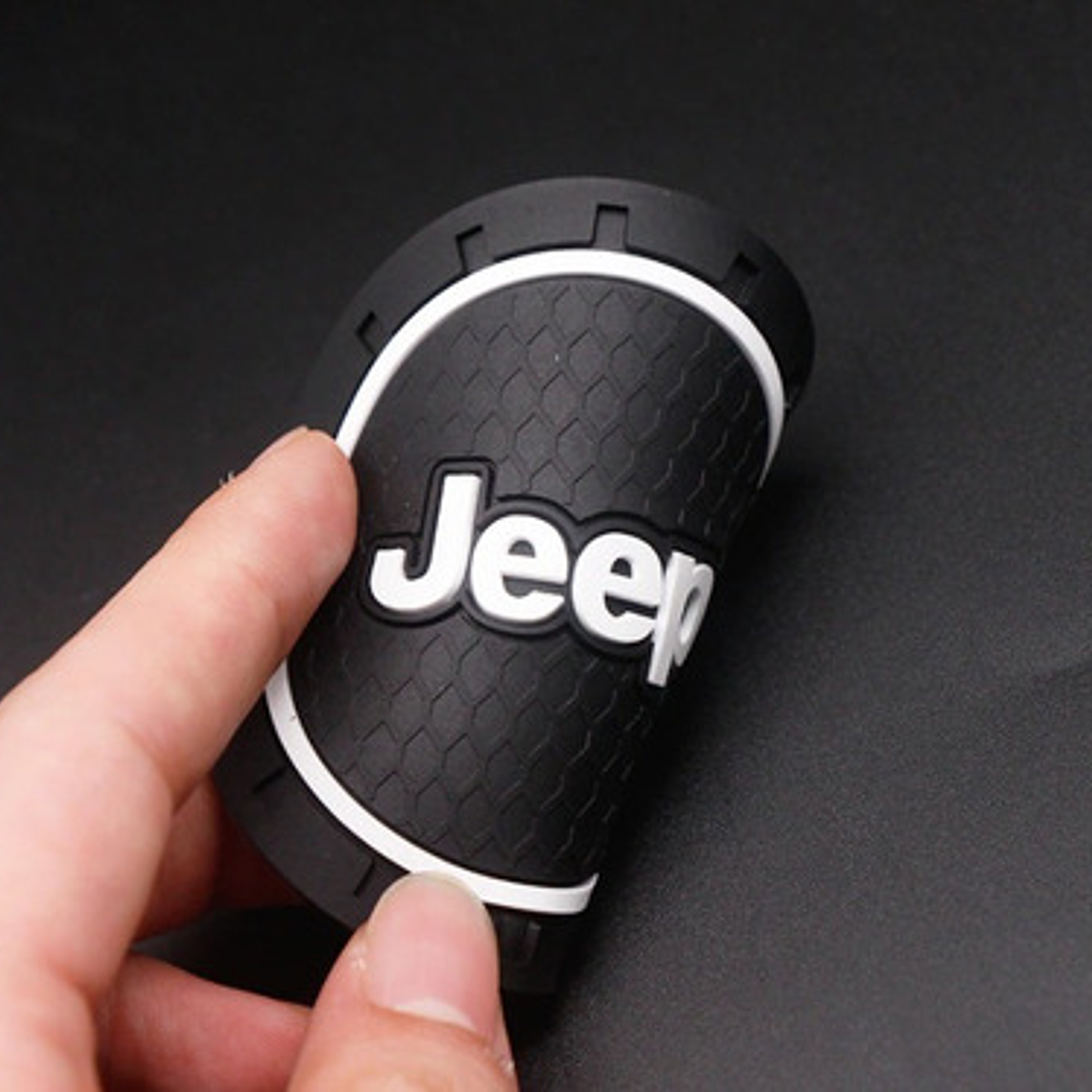 Posa Vasos Goma 7cm Diámetro Logo Jeep X 2 Unidades Santiago 4