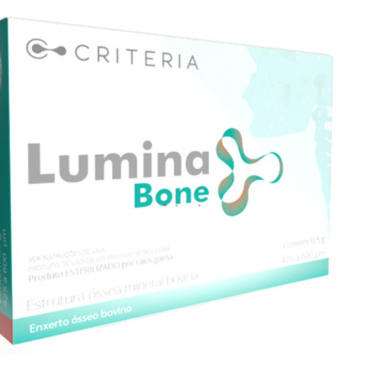 Lumina Bone Injerto Bovino Dental Marca Criteria 0.5g 12