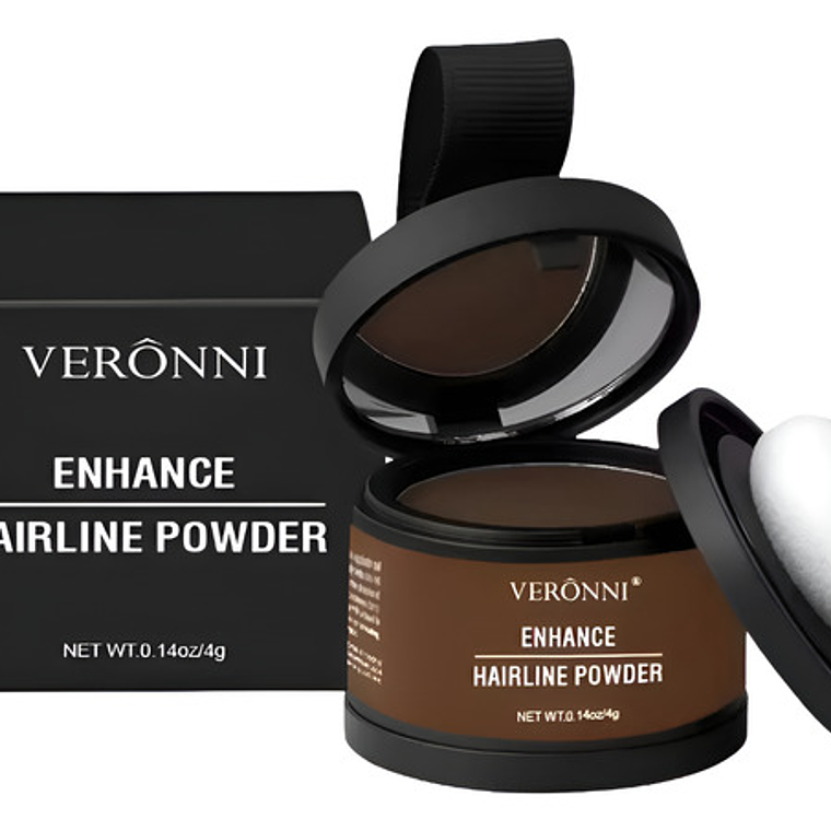 Tinte Temporal Cubre Canas Y Alopecia Veronni Polvo Colores 1