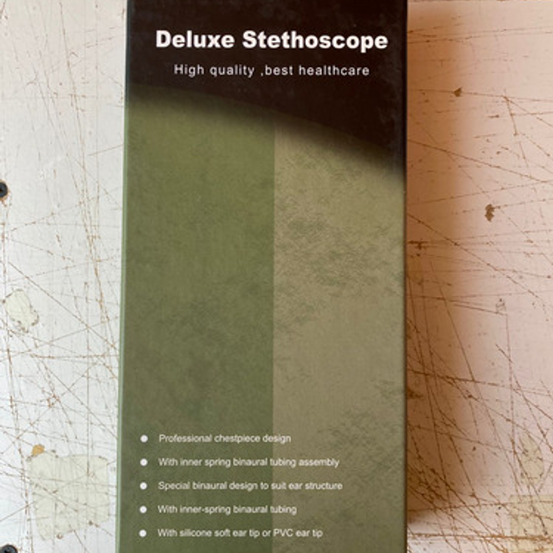 Estetoscopio Dual Fonendoscopio Doble Campana En Caja Negro 5