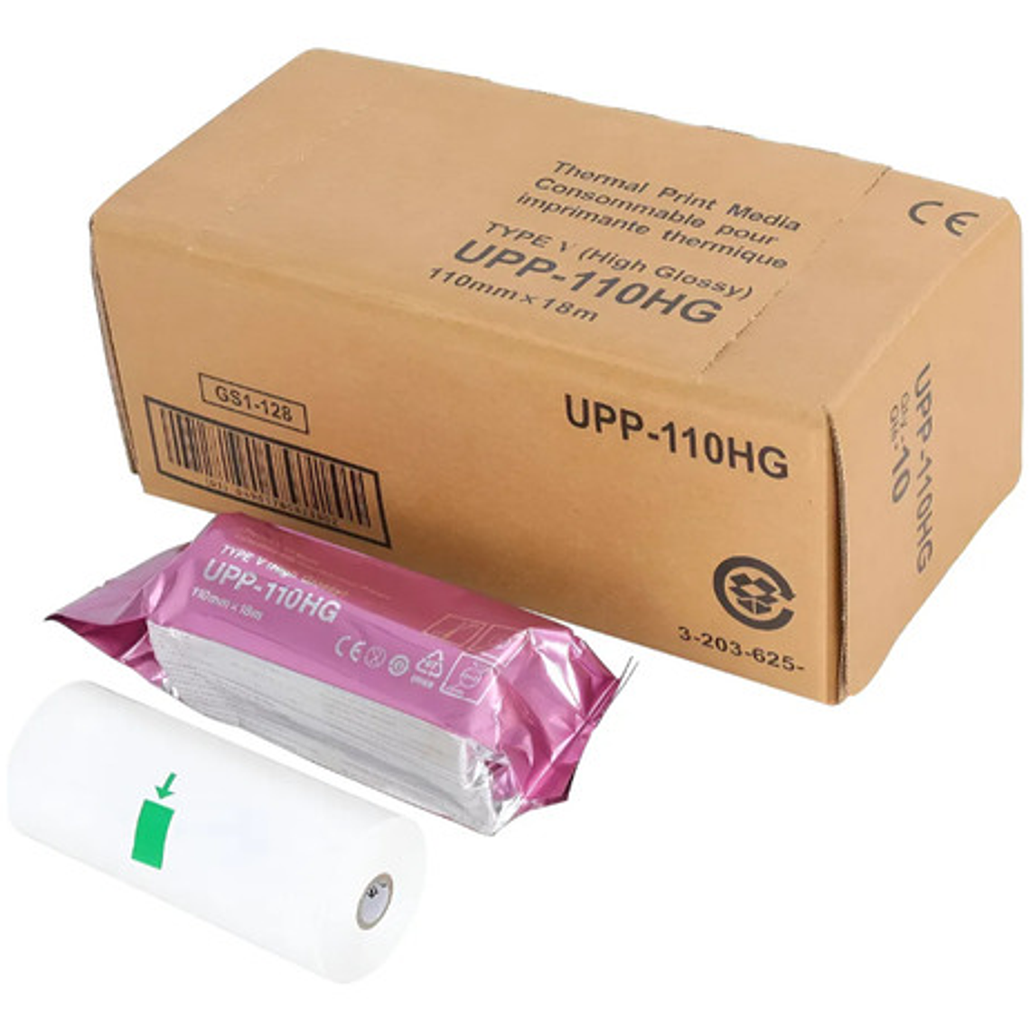 Papel Térmico Upp-110hg 110mm X 18m Para Impresora Sony 3