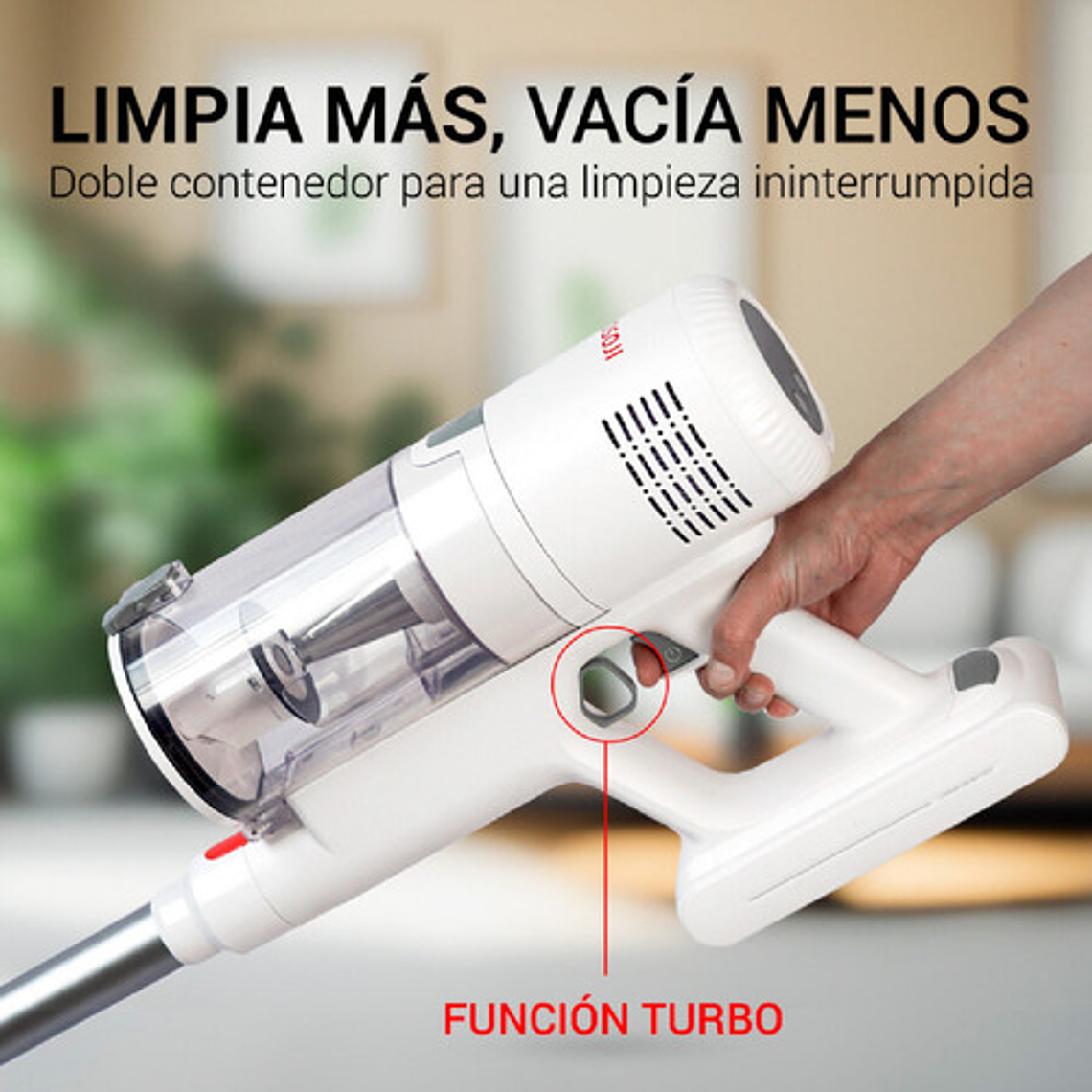 Aspiradora Inalámbrica Osoji D300 Plus 650w Color Blanco 3