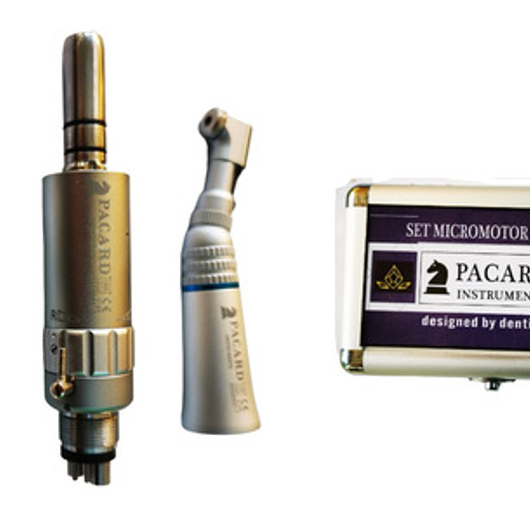 Micromotor Set Completo 4h Original Pacard En Caja Aluminio 1