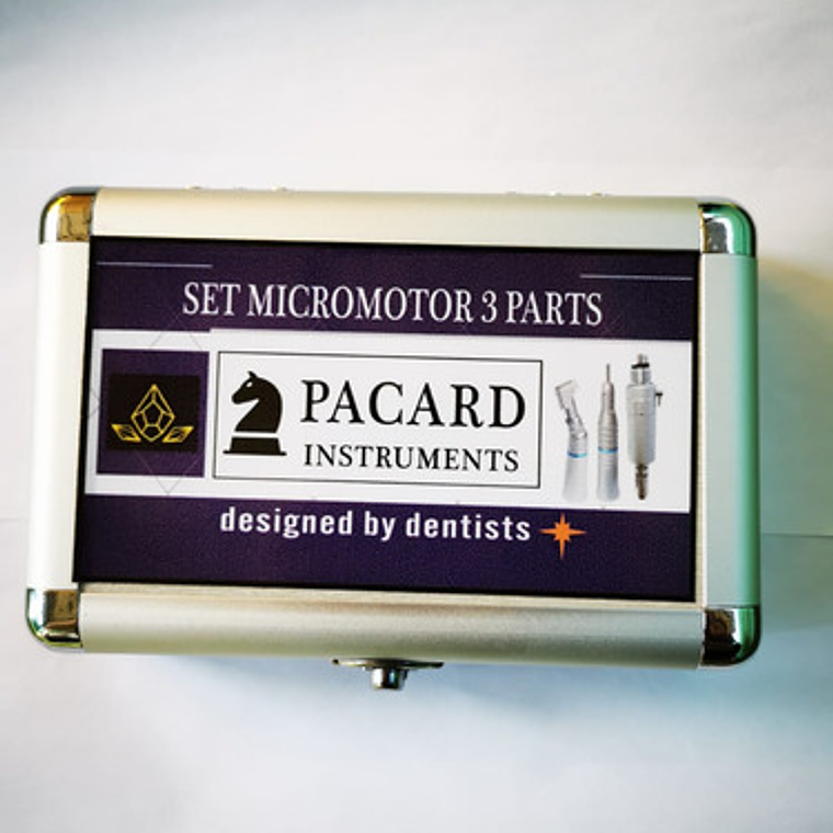 Micromotor Set Completo 4h Original Pacard En Caja Aluminio 2
