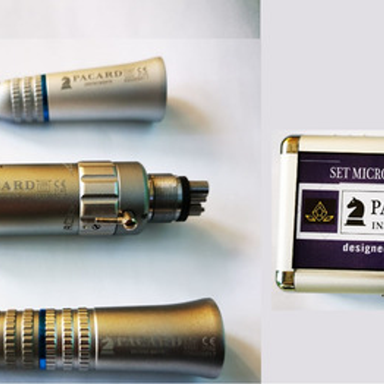 Micromotor Set Completo 4h Original Pacard En Caja Aluminio 3