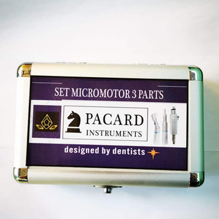 Micromotor Set Completo 4h Original Pacard En Caja Aluminio 9