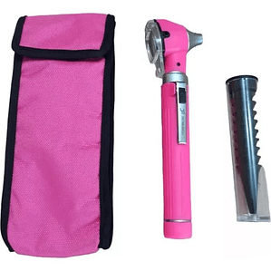 Otoscopio Led Optica +10 Conos Medico Reflejo Examen Colores Color Rosa Chicle