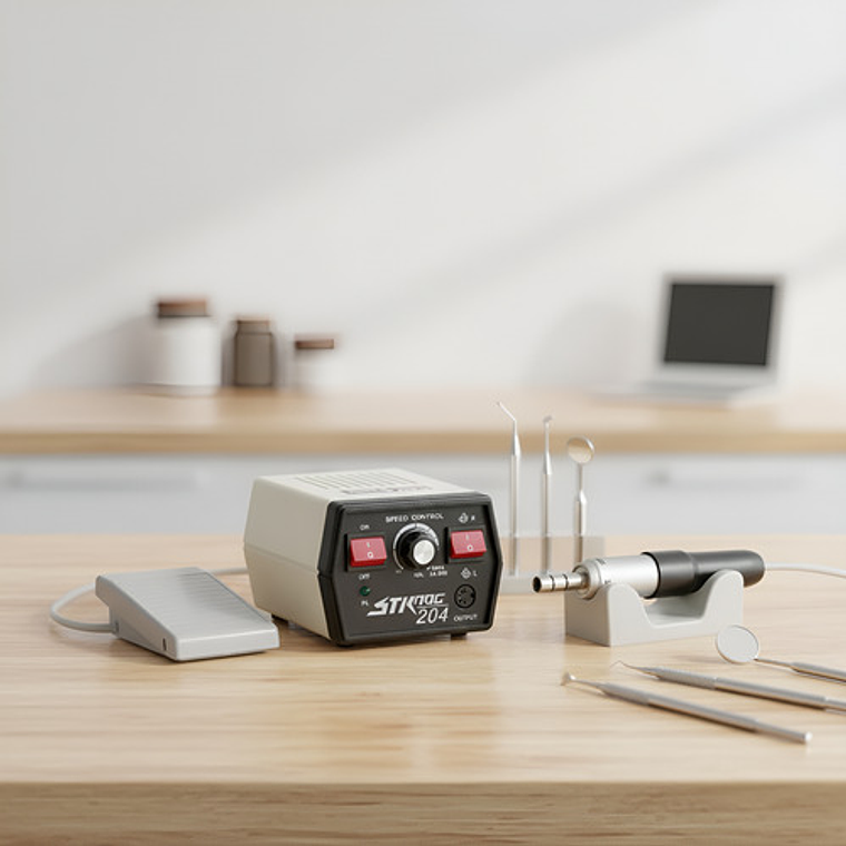 Micromotor Eléctrico Salida Dental / Podología Strong 204 E 6