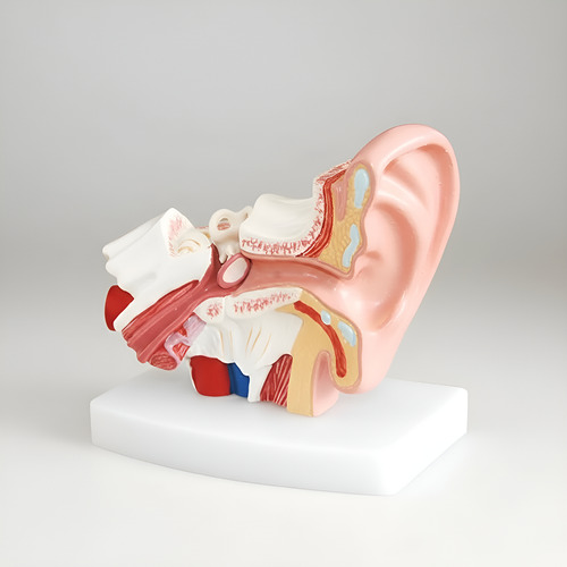 Modelo Anatómico Oído Fisiológico Realista 1.5 Veces C/ Base 3