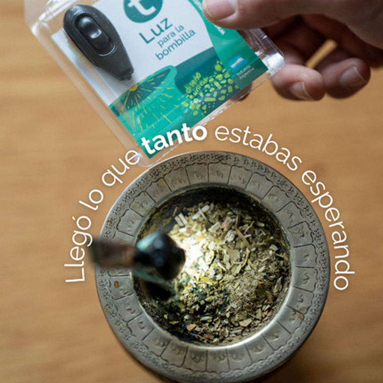 Luz Bombi Luz Para Tu Bombilla De Mate Curado Pila Incluida 3